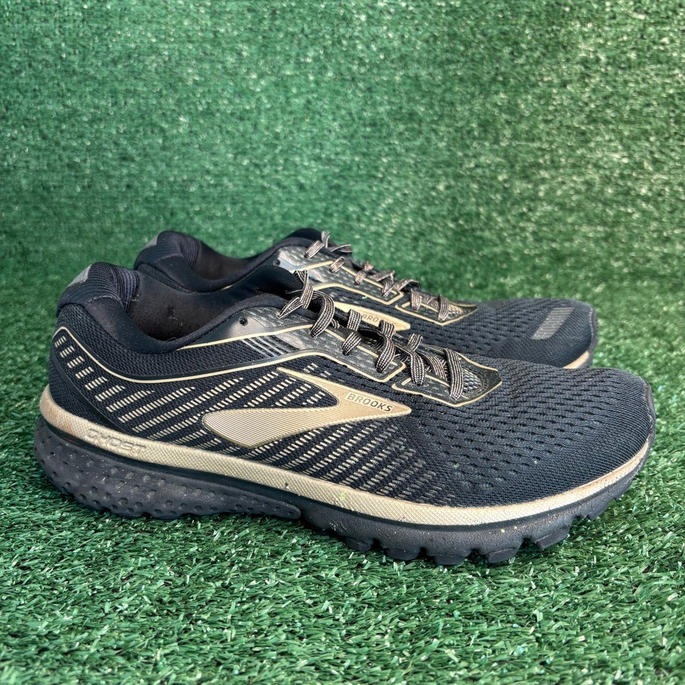 Brooks Ghost 12 DNA Loft Cushion Neutral Running Sneakers Black Gold Womens sz 8
